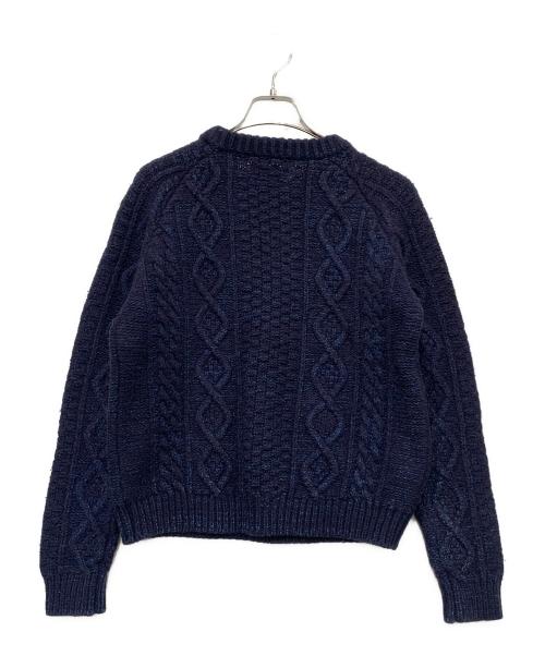 BLUE BLUE（ブルーブルー）BLUE BLUE (ブルーブルー) アランニット ネイビー サイズ:SIZE 2の古着・服飾アイテム