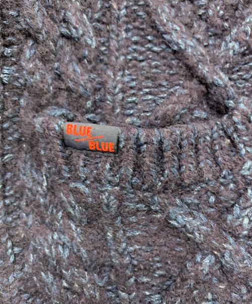 BLUE BLUE（ブルーブルー）BLUE BLUE (ブルーブルー) アランニット ネイビー サイズ:SIZE 2の古着・服飾アイテム