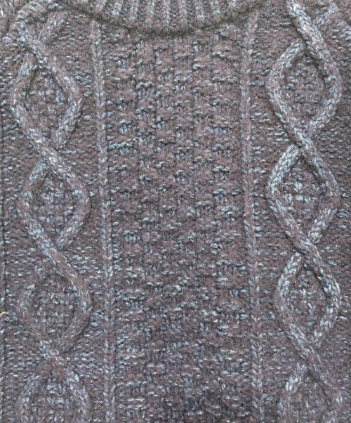 BLUE BLUE（ブルーブルー）BLUE BLUE (ブルーブルー) アランニット ネイビー サイズ:SIZE 2の古着・服飾アイテム