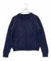 BLUE BLUE（ブルーブルー）の古着「アランニット」｜ネイビー
