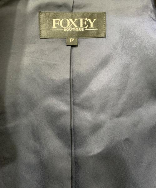 FOXEY（フォクシー）FOXEY (フォクシー) ステンカラーコート ブラック サイズ:SIZE 40の古着・服飾アイテム