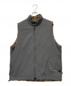 DAIWAダイワ）の古着「TECH REVERSIBLE TREKKING VEST」｜グレー×ブラウン