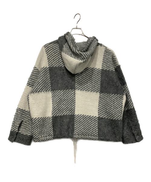 nanamica（ナナミカ）nanamica (ナナミカ) Mohair Hooded Shirt Jacket グレー サイズ:SIZE1の古着・服飾アイテム