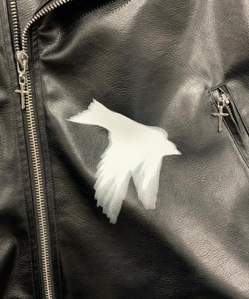 LAST NEST（ラストネスト）LAST NEST (ラストネスト) ダブルライダースジャケット ブラック サイズ:Lサイズの古着・服飾アイテム