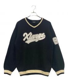 X-LARGE（エクストララージ）の古着「厚手ニット」｜ブラック