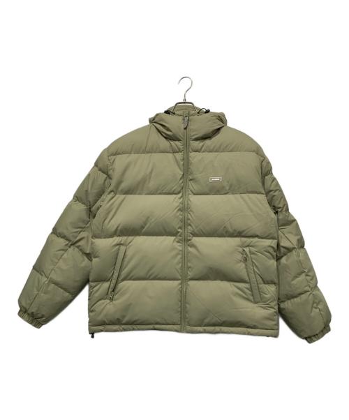 X-LARGE（エクストララージ）X-LARGE (エクストララージ) RIPSTOP HOODED DOWN JACKET グリーン サイズ:Lサイズの古着・服飾アイテム