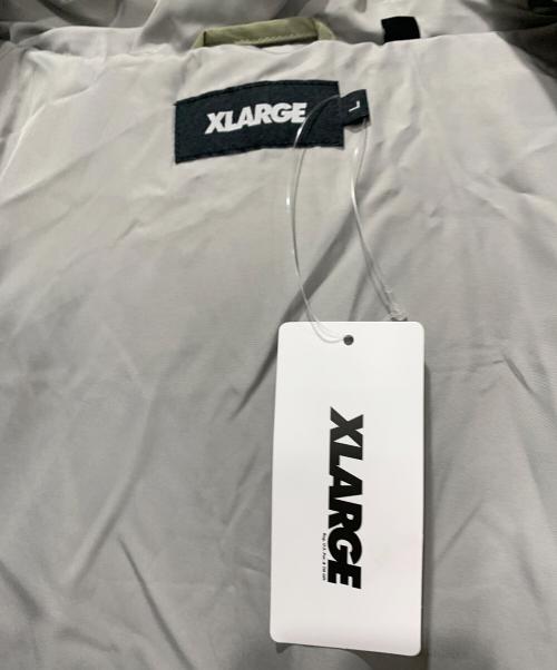 X-LARGE（エクストララージ）X-LARGE (エクストララージ) RIPSTOP HOODED DOWN JACKET グリーン サイズ:Lサイズの古着・服飾アイテム