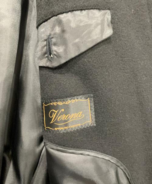 verona（ヴェロナ）verona (ヴェロナ) カシミヤコート ブラック サイズ:Lサイズの古着・服飾アイテム