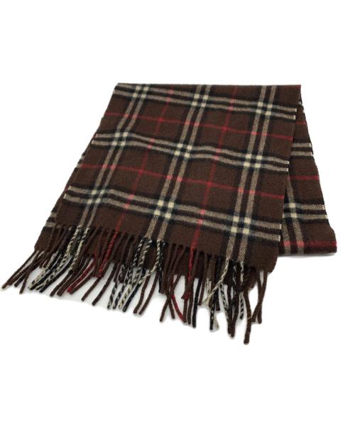 Burberry's（バーバリー）Burberry's (バーバリー) マフラー ブラウンの古着・服飾アイテム