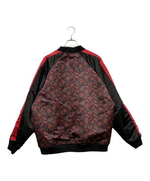 niko and（ニコアンド）niko and (ニコアンド) STRANGER THINGS (ストレンジャーシングス) リバーシブルブルゾン ブラック サイズ:Lサイズ 未使用品の古着・服飾アイテム