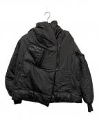 BACONベーコン）の古着「ショート丈中綿ジャケット」｜ブラック