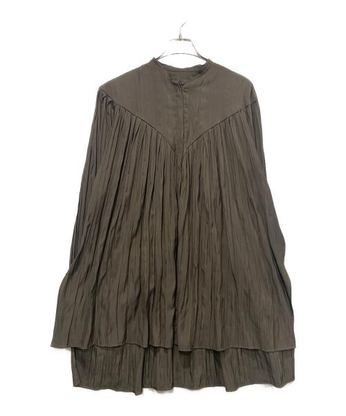 IRENE（アイレネ）IRENE (アイレネ) チュニックブラウス グレー サイズ:36の古着・服飾アイテム