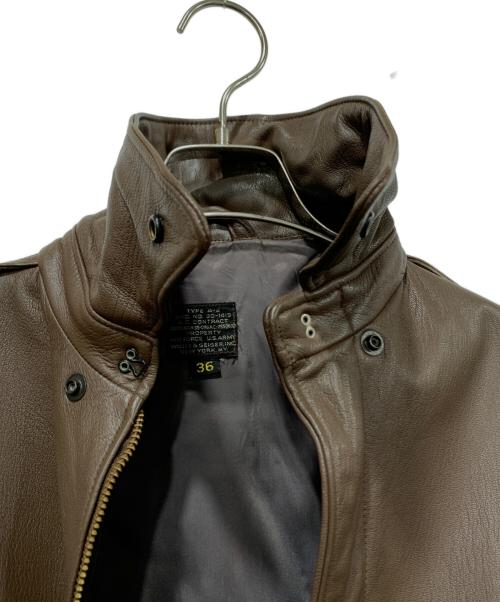 Willis&Geiger（ウィルスガイガー）Willis&Geiger (ウィルスガイガー) A-2フライトジャケット ブラウン サイズ:36の古着・服飾アイテム