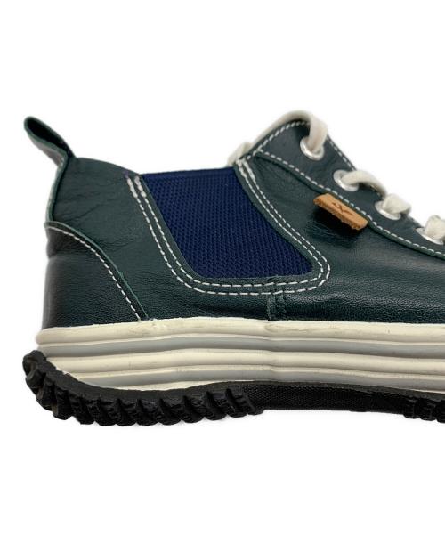 SPINGLE MOVE（スピングルムーヴ）SPINGLE MOVE (スピングルムーヴ) サイドゴアレザースニーカー グリーン サイズ:SIZE XSの古着・服飾アイテム