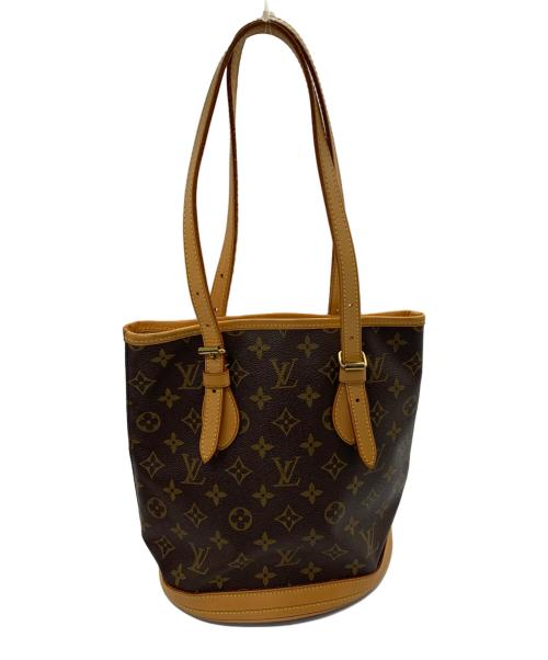 LOUIS VUITTON（ルイ ヴィトン）LOUIS VUITTON (ルイ ヴィトン) モノグラム　バケットPM ブラウンの古着・服飾アイテム