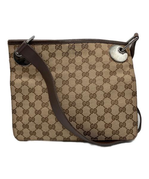 GUCCI（グッチ）GUCCI (グッチ) ショルダーバッグ ベージュ×ブラウンの古着・服飾アイテム