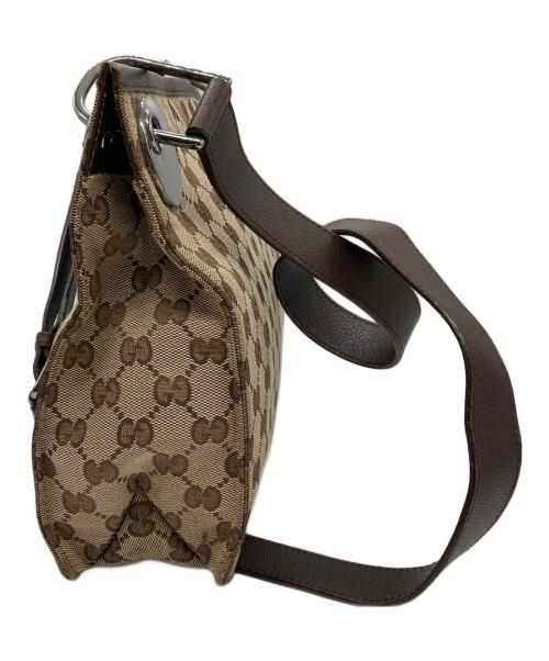 GUCCI（グッチ）GUCCI (グッチ) ショルダーバッグ ベージュ×ブラウンの古着・服飾アイテム