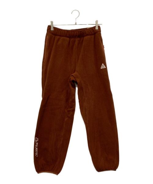NIKE ACG（ナイキエーシージー）NIKE ACG (ナイキエーシージー)  POLARTEC 'WOLF TREE' フリースパンツ ブラウン サイズ:Sサイズ 未使用品の古着・服飾アイテム