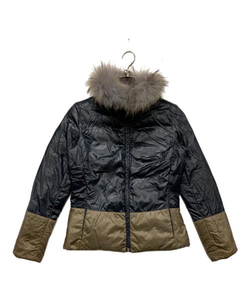 HERNO（ヘルノ）HERNO (ヘルノ) リバーシブルダウンジャケット ネイビー×カーキ×ブラック サイズ:SIZE 42の古着・服飾アイテム