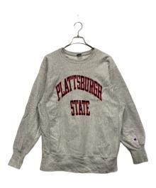 Champion REVERSE WEAVE（チャンピオン リバース ウィーブ）の古着「PLATTSBURGH STATE　ヴィンテージスウェット」｜グレー