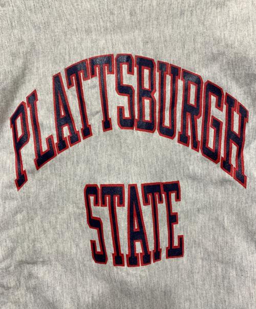 Champion REVERSE WEAVE（チャンピオン リバース ウィーブ）Champion REVERSE WEAVE (チャンピオン リバース ウィーブ) PLATTSBURGH STATE　ヴィンテージスウェット グレー サイズ:XLサイズの古着・服飾アイテム