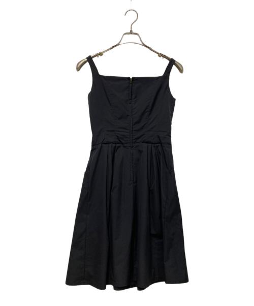 FOXEY NEWYORK（フォクシーニューヨーク）FOXEY NEWYORK (フォクシーニューヨーク) FOXEY NEWYORK　ノースリーブワンピース ブラック サイズ:38の古着・服飾アイテム