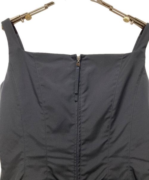 FOXEY NEWYORK（フォクシーニューヨーク）FOXEY NEWYORK (フォクシーニューヨーク) FOXEY NEWYORK　ノースリーブワンピース ブラック サイズ:38の古着・服飾アイテム