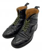SANDERSサンダース）の古着「MILITARY DERBY BOOT」｜ブラック
