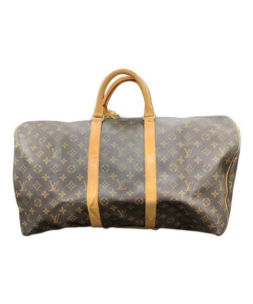 LOUIS VUITTON（ルイ ヴィトン）LOUIS VUITTON (ルイ ヴィトン) モノグラム　キーポル・バンドリエール55 ブラウンの古着・服飾アイテム