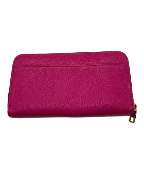 DOLCE & GABBANA（ドルチェ＆ガッバーナ）DOLCE & GABBANA (ドルチェ＆ガッバーナ) ラウンドファスナー財布 ピンクの古着・服飾アイテム