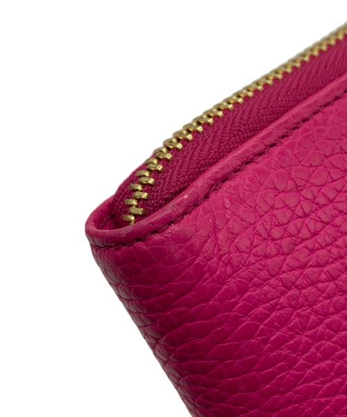 DOLCE & GABBANA（ドルチェ＆ガッバーナ）DOLCE & GABBANA (ドルチェ＆ガッバーナ) ラウンドファスナー財布 ピンクの古着・服飾アイテム