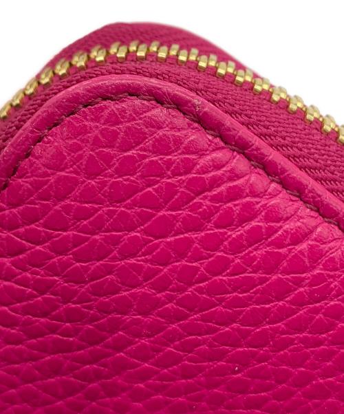 DOLCE & GABBANA（ドルチェ＆ガッバーナ）DOLCE & GABBANA (ドルチェ＆ガッバーナ) ラウンドファスナー財布 ピンクの古着・服飾アイテム