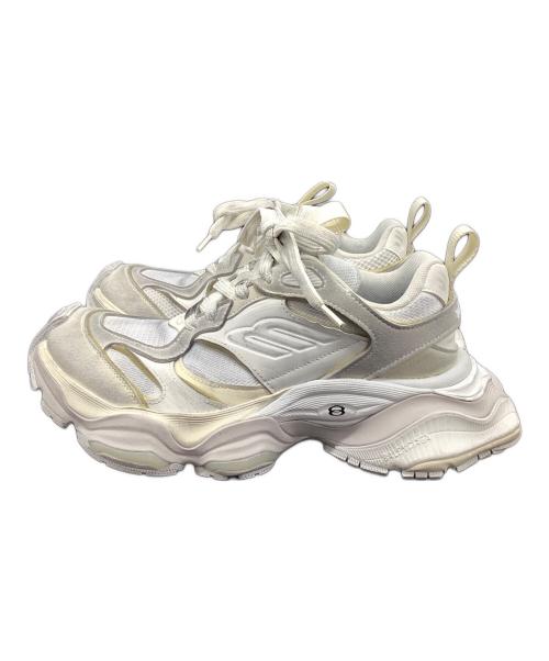 BALENCIAGA（バレンシアガ）BALENCIAGA (バレンシアガ) カーゴスニーカー ホワイト×グレー サイズ:26の古着・服飾アイテム