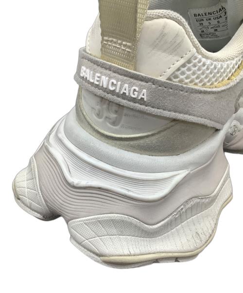 BALENCIAGA（バレンシアガ）BALENCIAGA (バレンシアガ) カーゴスニーカー ホワイト×グレー サイズ:26の古着・服飾アイテム