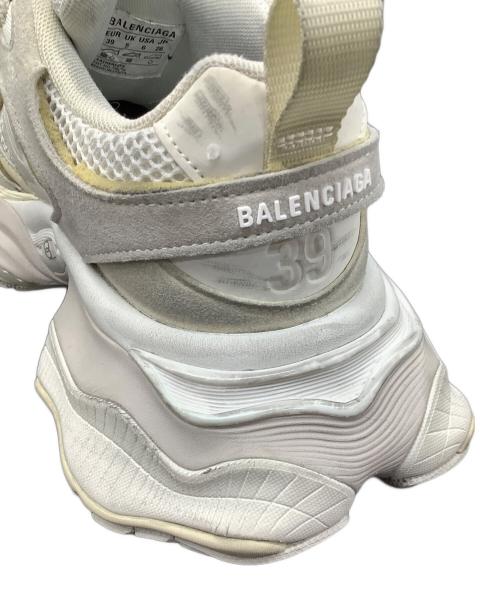BALENCIAGA（バレンシアガ）BALENCIAGA (バレンシアガ) カーゴスニーカー ホワイト×グレー サイズ:26の古着・服飾アイテム