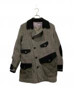 COMME des GARCONS JUNYA WATANABE MANコム デ ギャルソン ジュンヤ ワタナベ マン）の古着「素材切替コート」｜グレー×ブラック