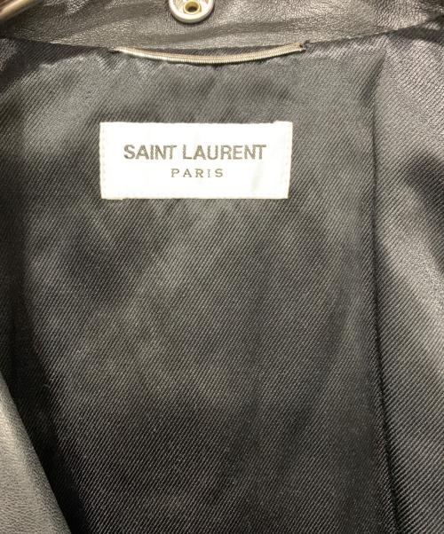 Saint Laurent Paris（サンローランパリ）Saint Laurent Paris (サンローランパリ) ライダースジャケット ブラック サイズ:SIZE 46の古着・服飾アイテム