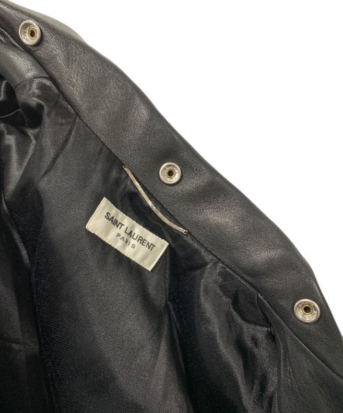Saint Laurent Paris（サンローランパリ）Saint Laurent Paris (サンローランパリ) ライダースジャケット ブラック サイズ:SIZE 46の古着・服飾アイテム