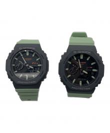 CASIO（カシオ）の古着「G-SHOCK　ペアウォッチ」｜グリーン×グレー