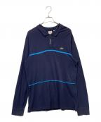 LACOSTE LIVE×SUPREMEラコステライブ×シュプリーム）の古着「長袖ポロシャツ」｜ネイビー