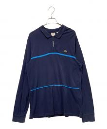 LACOSTE LIVE×SUPREME（ラコステライブ×シュプリーム）の古着「長袖ポロシャツ」｜ネイビー