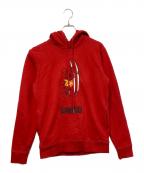 COACH×DISNEYコーチ×ディズニー）の古着「プルオーバーパーカー」｜レッド