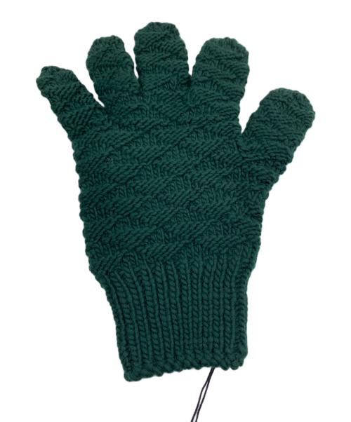BOTTEGA VENETA（ボッテガベネタ）BOTTEGA VENETA (ボッテガベネタ) ニット手袋 グリーンの古着・服飾アイテム