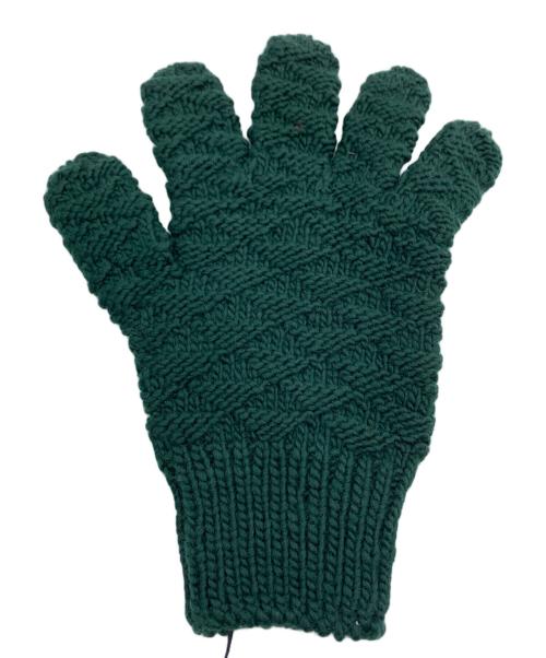 BOTTEGA VENETA（ボッテガベネタ）BOTTEGA VENETA (ボッテガベネタ) ニット手袋 グリーンの古着・服飾アイテム