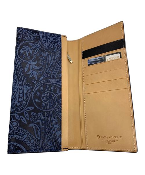 BAGGY PORT（バギーポート）BAGGY PORT (バギーポート) ペイズリー　長財布 ネイビーの古着・服飾アイテム