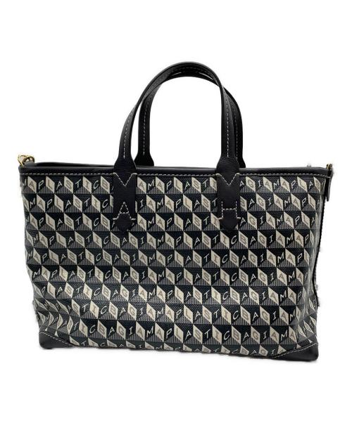 ANYA HINDMARCH（アニヤ・ハインドマーチ）ANYA HINDMARCH (アニヤ・ハインドマーチ) i am a plastic bag グリーン×グレーの古着・服飾アイテム