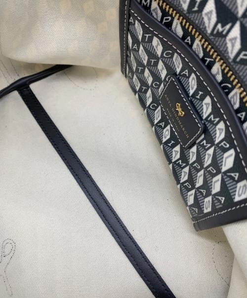 ANYA HINDMARCH（アニヤ・ハインドマーチ）ANYA HINDMARCH (アニヤ・ハインドマーチ) i am a plastic bag グリーン×グレーの古着・服飾アイテム