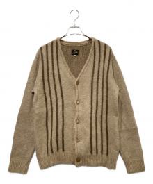 Needles（ニードルズ）の古着「MOHEAR MIX ELBOW PATCH CARDIGAN」｜ベージュ