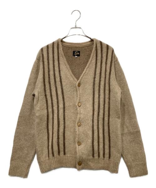 Needles（ニードルズ）Needles (ニードルズ) MOHEAR MIX ELBOW PATCH CARDIGAN ベージュ サイズ:Mサイズの古着・服飾アイテム