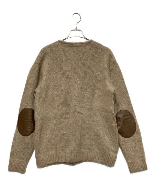 Needles（ニードルズ）Needles (ニードルズ) MOHEAR MIX ELBOW PATCH CARDIGAN ベージュ サイズ:Mサイズの古着・服飾アイテム